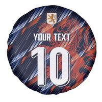 Custom Netherlands Lion Football Spare Tire Cover Sporty Style - Wonder Print Shop