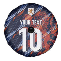 Custom Netherlands Lion Football Spare Tire Cover Sporty Style - Wonder Print Shop