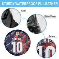 Custom Netherlands Lion Football Spare Tire Cover Sporty Style - Wonder Print Shop