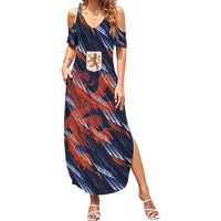 Custom Netherlands Lion Football Summer Maxi Dress Sporty Style - Wonder Print Shop