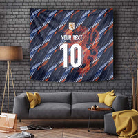 Custom Netherlands Lion Football Tapestry Sporty Style - Wonder Print Shop