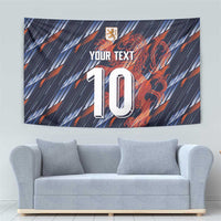 Custom Netherlands Lion Football Tapestry Sporty Style - Wonder Print Shop