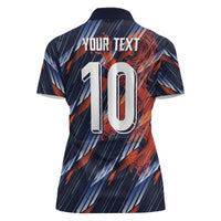 Custom Netherlands Lion Football Women Polo Shirt Sporty Style - Wonder Print Shop