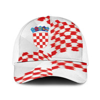 Croatia Football Baseball Net Cap Kockasti-Grunge Checkers - Wonder Print Shop