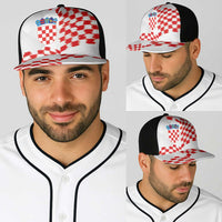 Croatia Football Baseball Net Cap Kockasti-Grunge Checkers - Wonder Print Shop