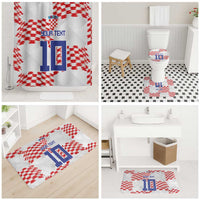 Custom Croatia Football Bathroom Set Kockasti-Grunge Checkers - Wonder Print Shop