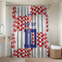 Custom Croatia Football Bathroom Set Kockasti-Grunge Checkers - Wonder Print Shop