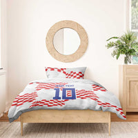 Custom Croatia Football Bedding Set Kockasti-Grunge Checkers - Wonder Print Shop