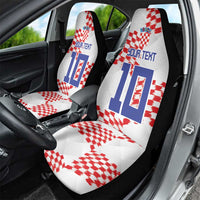 Custom Croatia Football Car Seat Cover Kockasti-Grunge Checkers - Wonder Print Shop