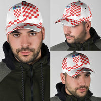 Croatia Football Classic Cap Kockasti-Grunge Checkers - Wonder Print Shop