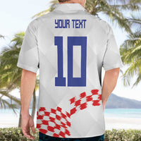 Custom Croatia Football Hawaiian Shirt Kockasti-Grunge Checkers - Wonder Print Shop