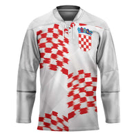 Custom Croatia Football Hockey Jersey Kockasti-Grunge Checkers - Wonder Print Shop