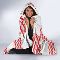 Custom Croatia Football Hooded Blanket Kockasti-Grunge Checkers - Wonder Print Shop