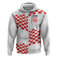 Custom Croatia Football Hoodie Kockasti-Grunge Checkers - Wonder Print Shop
