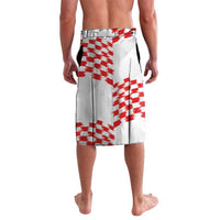 Custom Croatia Football Lavalava Kockasti-Grunge Checkers - Wonder Print Shop