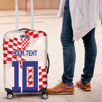 Custom Croatia Football Luggage Cover Kockasti-Grunge Checkers - Wonder Print Shop