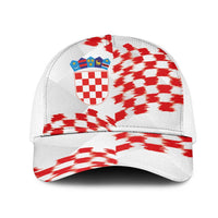 Croatia Football Mesh Trucker Cap Kockasti-Grunge Checkers - Wonder Print Shop