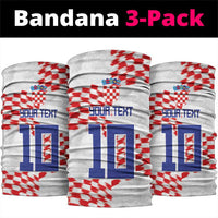 Croatia Football Neck Gaiter Kockasti-Grunge Checkers LT03