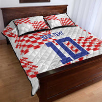 Custom Croatia Football Quilt Bed Set Kockasti-Grunge Checkers - Wonder Print Shop