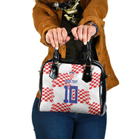 Custom Croatia Football Shoulder Handbag Kockasti-Grunge Checkers - Wonder Print Shop