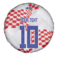 Custom Croatia Football Spare Tire Cover Kockasti-Grunge Checkers - Wonder Print Shop
