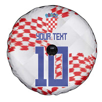 Custom Croatia Football Spare Tire Cover Kockasti-Grunge Checkers - Wonder Print Shop