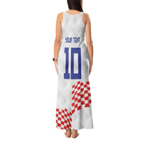Custom Croatia Football Tank Maxi Dress Kockasti-Grunge Checkers - Wonder Print Shop