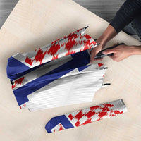 Custom Croatia Football Umbrella Kockasti-Grunge Checkers - Wonder Print Shop