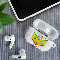 Custom Senegal Football AirPods Case Tricolor Traditional Patterns Sporty Style - Wonder Print Shop
