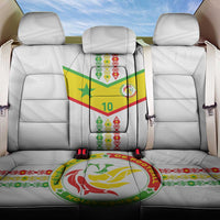 Custom Senegal Football Back Car Seat Cover Tricolor Traditional Patterns Sporty Style - Wonder Print Shop