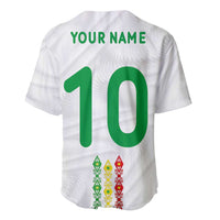 Custom Senegal Football Baseball Jersey Tricolor Traditional Patterns Sporty Style - Wonder Print Shop