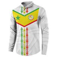 Custom Senegal Football Button Sweatshirt Tricolor Traditional Patterns Sporty Style - Wonder Print Shop