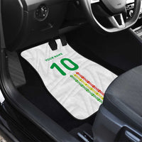 Custom Senegal Football Car Mats Tricolor Traditional Patterns Sporty Style - Wonder Print Shop