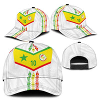 Senegal Football Classic Cap Tricolor Traditional Patterns Sporty Style - Wonder Print Shop