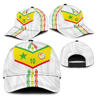 Senegal Football Classic Cap Tricolor Traditional Patterns Sporty Style - Wonder Print Shop