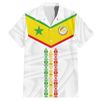 Custom Senegal Football Family Matching Summer Maxi Dress and Hawaiian Shirt Tricolor Traditional Patterns Sporty Style - Wonder Print Shop