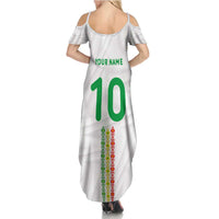 Custom Senegal Football Family Matching Summer Maxi Dress and Hawaiian Shirt Tricolor Traditional Patterns Sporty Style - Wonder Print Shop