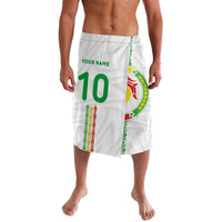 Custom Senegal Football Lavalava Tricolor Traditional Patterns Sporty Style - Wonder Print Shop