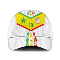 Senegal Football Mesh Trucker Cap Tricolor Traditional Patterns Sporty Style - Wonder Print Shop