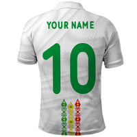 Custom Senegal Football Polo Shirt Tricolor Traditional Patterns Sporty Style - Wonder Print Shop