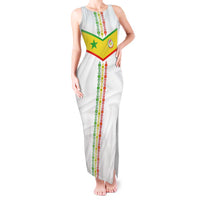Custom Senegal Football Tank Maxi Dress Tricolor Traditional Patterns Sporty Style - Wonder Print Shop