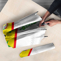 Custom Senegal Football Umbrella Tricolor Traditional Patterns Sporty Style - Wonder Print Shop