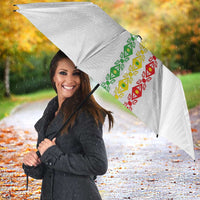 Custom Senegal Football Umbrella Tricolor Traditional Patterns Sporty Style - Wonder Print Shop
