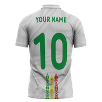 Custom Senegal Football Zipper Polo Shirt Tricolor Traditional Patterns Sporty Style - Wonder Print Shop