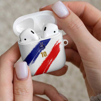 Custom France Foorball AirPods Case Les Bleus Tricolor Brush Style - Wonder Print Shop