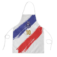 Custom France Foorball Apron Les Bleus Tricolor Brush Style - Wonder Print Shop