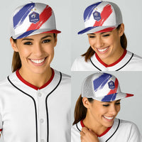 France Foorball Baseball Net Cap Les Bleus Tricolor Brush Style - Wonder Print Shop