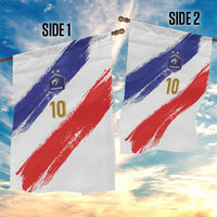 Custom France Foorball Garden Flag Les Bleus Tricolor Brush Style - Wonder Print Shop