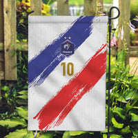 Custom France Foorball Garden Flag Les Bleus Tricolor Brush Style - Wonder Print Shop