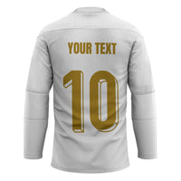 Custom France Foorball Hockey Jersey Les Bleus Tricolor Brush Style - Wonder Print Shop